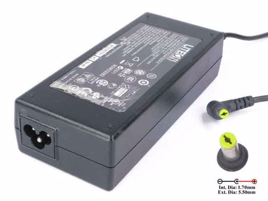 LITE-ON PA-1121-04 AC Adapter- Laptop 19V 6.3A, 5.5/1.7mm, 3-Prong LITE-ON PA-1121-04 AC Adapter- Laptop 19V 6.3A, 5.5/1.7mm, 3-Prong