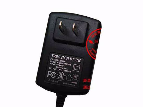 Other Brands TRIVISION AC Adapter NEW Original CGSW-1202500, 12V 2A, 5.5/2.1mm, US 2-Pin Other Brands TRIVISION AC Adapter NEW Original CGSW-1202500, 12V 2A, 5.5/2.1mm, US 2-Pin